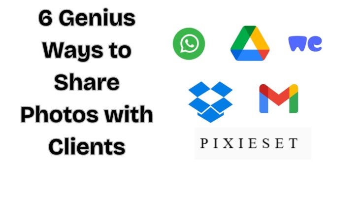an image showing 6 tools that help in sharing photos