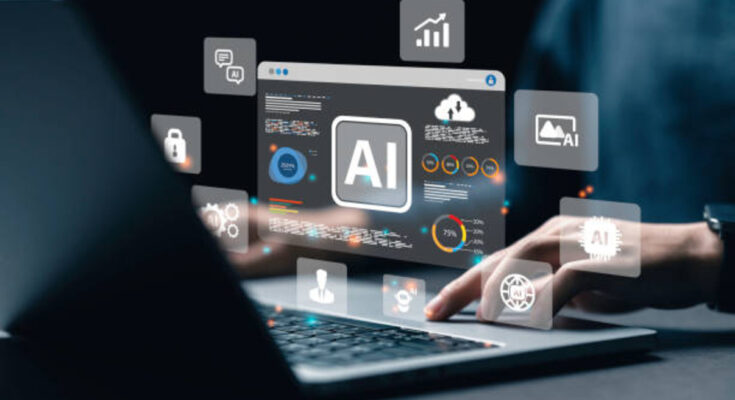 an image showing AI on a display screen