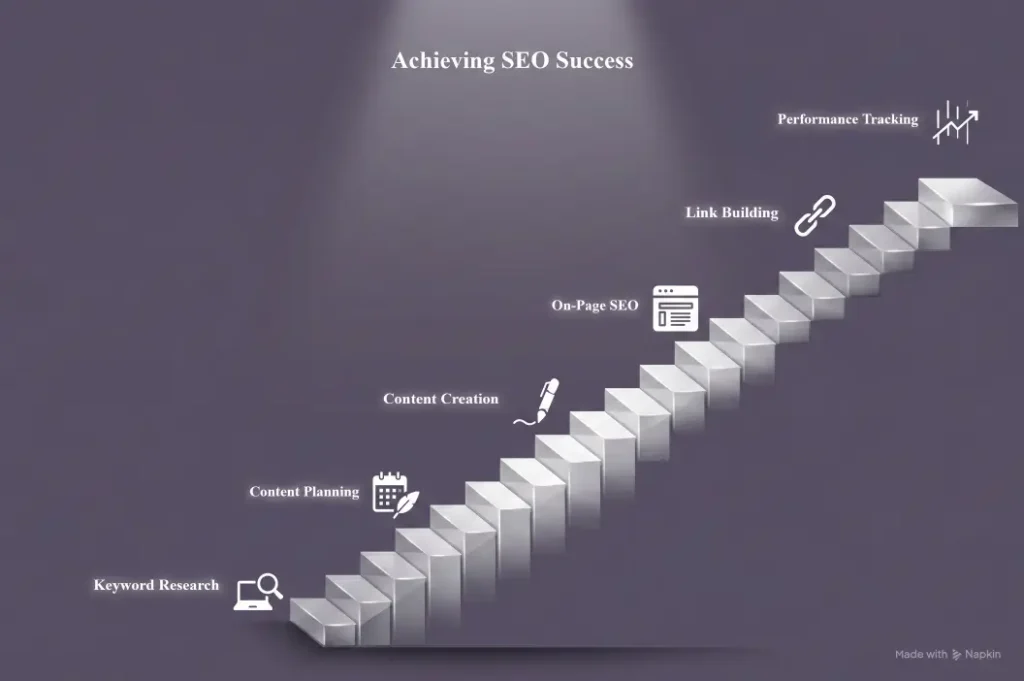 Marketing workflow diagram generated using Napkin AI